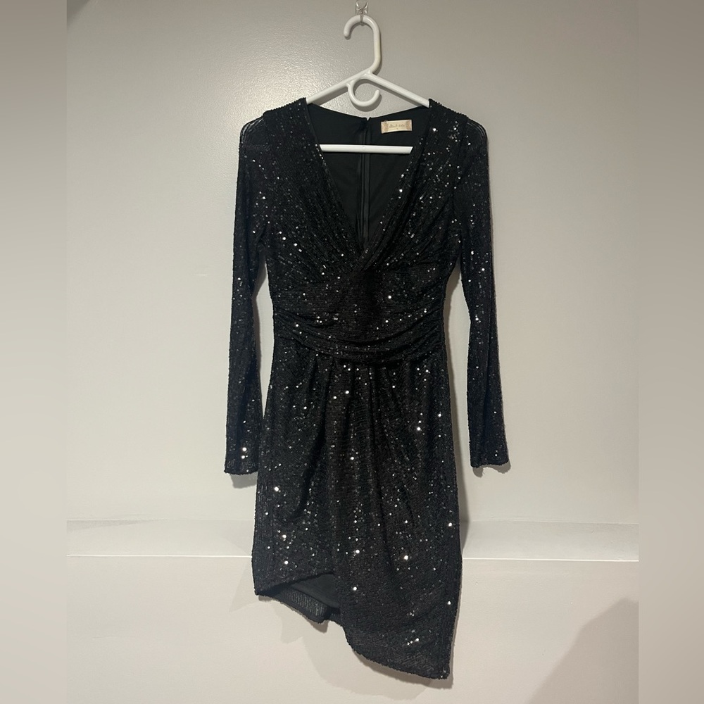 Altar’d State Sequin Black Dress (S) NWOT ⭐️